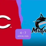 Cincinnati Reds vs Miami Marlins Match Player Stats