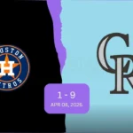 Houston Astros vs Colorado Rockies Match Player Stats