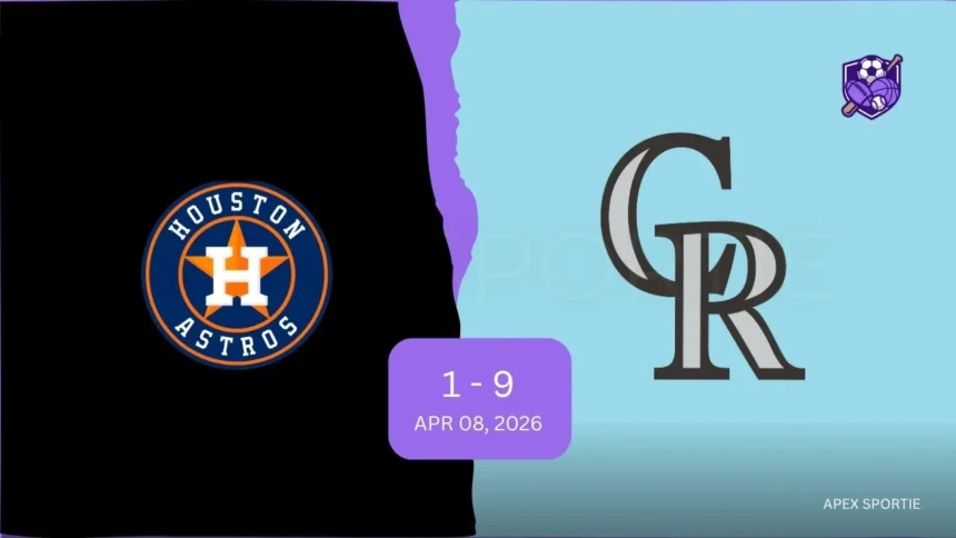 Houston Astros vs Colorado Rockies Match Player Stats