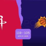 Houston Rockets vs Phoenix Suns Match Player Stats