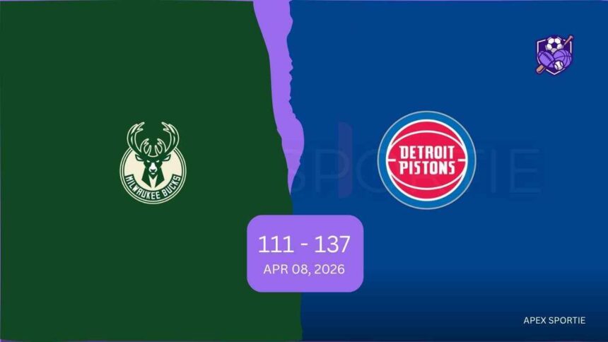 Milwaukee Bucks vs Detroit Pistons Match Player Stats