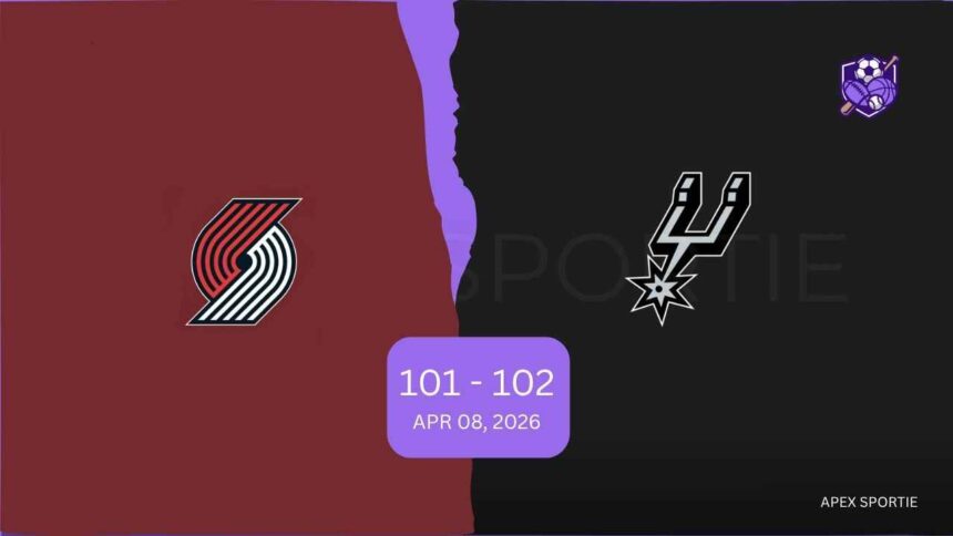 Portland Trail Blazers vs San Antonio Spurs Match Player Stats