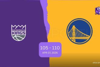 Sacramento Kings vs Golden State Warriors Match Player Stats