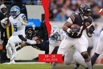 Chicago Bears vs Detroit Lions Match Player Stats