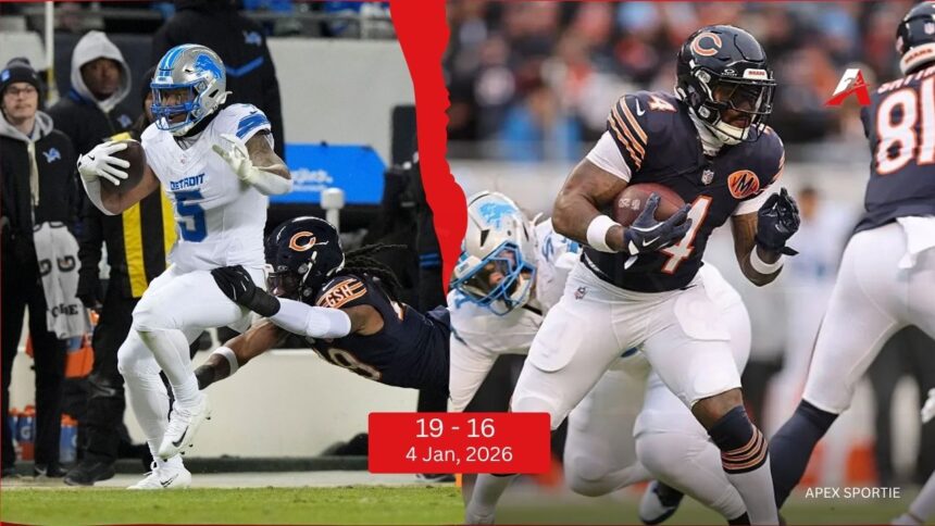 Chicago Bears vs Detroit Lions Match Player Stats