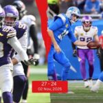 Minnesota Vikings vs Detroit Lions Match Player Stats