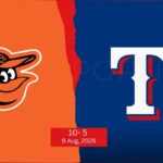 Baltimore Orioles vs Texas Rangers Match Player Stats